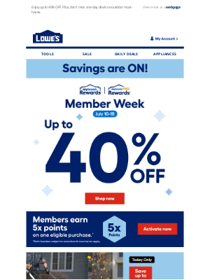 Lowe's - Member Week deals are still on❗