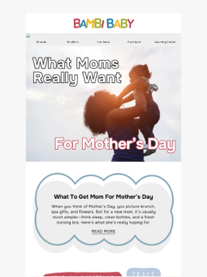 Bambi Baby Store - 💝 Real Talk: What Moms Want (and Need) This Mother’s Day