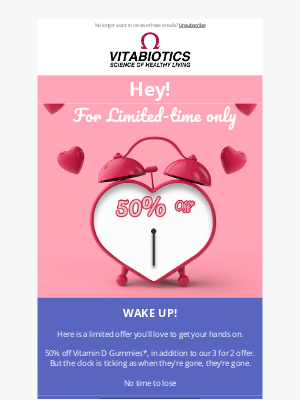 Vitabiotics - A 50% offer* that you will love...
