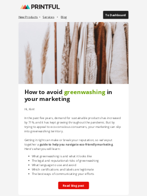 Printful - Learn how to avoid greenwashing