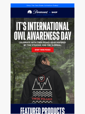 Paramount+ - Happy Owl Day 🦉 Shop Twin Peaks!