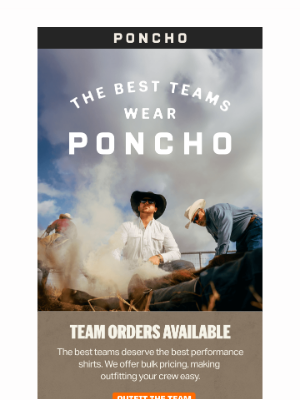 Poncho - Outfit your Team in Poncho