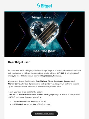Bitget - The ₿eat Is On: Bitget Takes the Stage at UNTOLD X