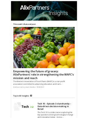 AlixPartners - Empowering the future of grocery: AlixPartners’ role in strengthening the WAFC’s mission and reach