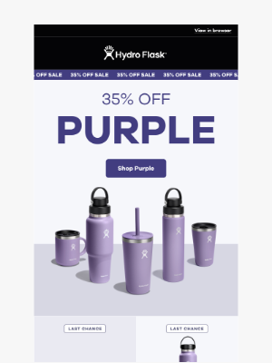 Hydroflask - 35% off purple 💜