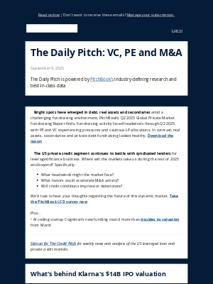 PitchBook Data - Secondaries, debt carry fundraising torch
