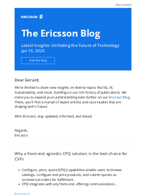 Ericsson - Your latest update from the Ericsson Blog