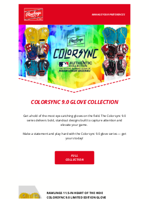 Rawlings Sporting Goods - Add Flavor to Your Game with Colorsync 9.0