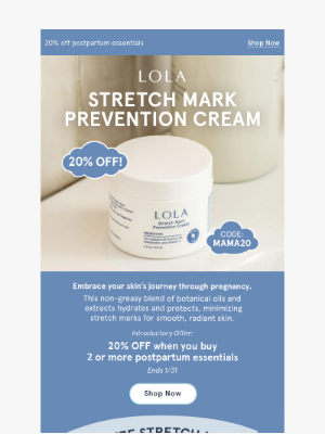 LOLA - Buy more, save more: Stretch mark prevention cream