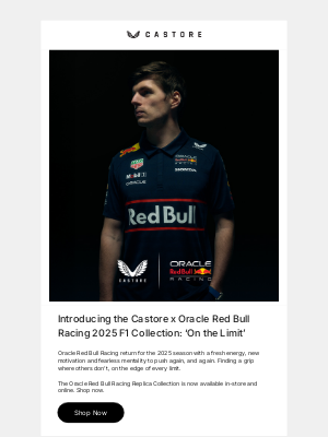 Castore - Oracle Red Bull Racing 2025 Collection