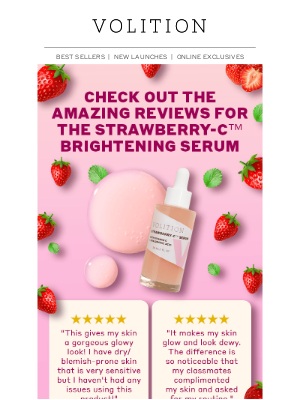 Volition Beauty - ✨ Real Results! See What Customers Are Saying About Strawberry-C.