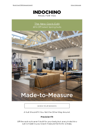 INDOCHINO - Your Fit, Your Rules. Book an Appointment Today