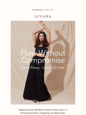 Sivana - Limited Time Sale - Bamboo Palazzos are Back 💫