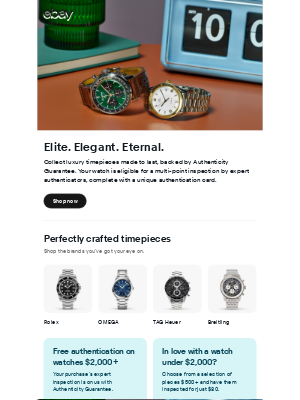 eBay - Build a dream collection of luxury watches