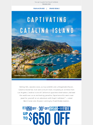 Royal Caribbean Cruises - Top 6 things you can’t miss on Catalina Island