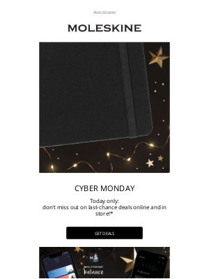 Moleskine - Cyber Monday today only