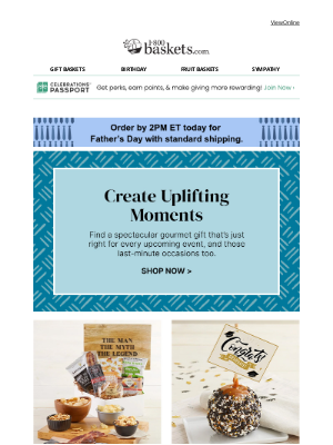 1-800-Baskets - Rise to any occasion with the perfect gift.