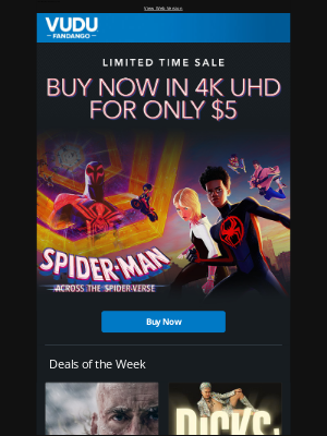 Vudu - Your Weekend Movie Deals Are Here