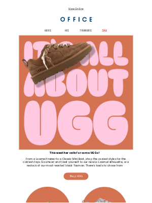 OFFICE Shoes (United Kingdom) - It's all about UGG ☁️