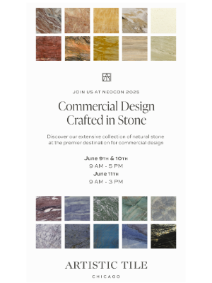 Artistic Tile - Join us at Neocon 2025