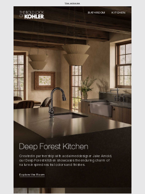 Kohler Co. - Shop the Room: Deep Forest Kitchen