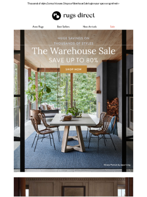 Rugs Direct - WAREHOUSE SALE: Up To 80% Off