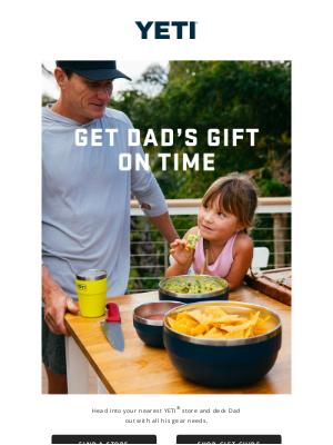 YETI - Get Dad’s Gift On Time