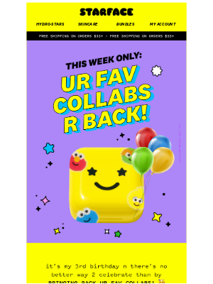 Starface World - THIS WEEK ONLY: UR FAV COLLABS ARE BACK!