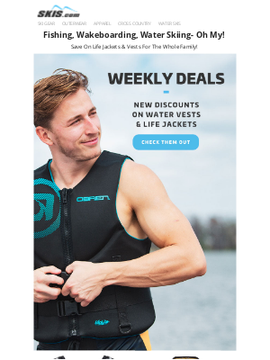 Skis - 🔥WEEKLY DEALS🔥 New Markdowns On Life Jackets & Vests!