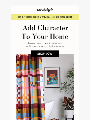 Society6 - Bring Texture, Color Home