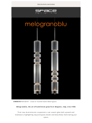 Flos  - Melogranoblu: Artistic lighting in hand-blown glass from Bergamo, Italy, since 1998.