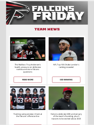 Atlanta Falcons - Falcons Friday: Drake London Named to NFL's Top 100
