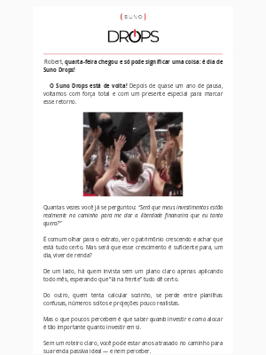 Suno (Brazil) - Robert, o Suno Drops voltou!
