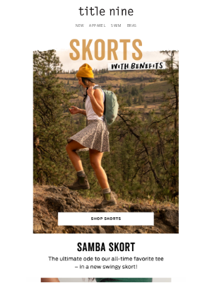 Title Nine - T9 Skorts—all sass, no *ss