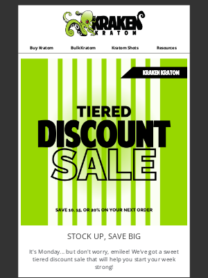 Kraken Kratom - 🎉 Score 20% Off Today: Shop More, Save More!