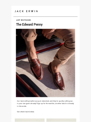 Jack Erwin - Just Restocked: The Edward Unlined Penny