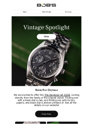 Bob's Watches - This Pre-Daytona Could Be the Crown Jewel of Your Collection See Why