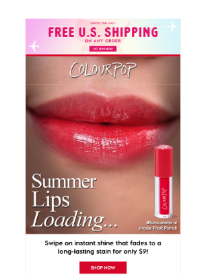 ColourPop Cosmetics - FREE U.S. shipping EXTENDED bestie!