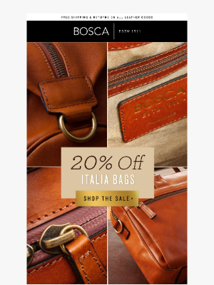 Bosca Accessories - From Italy, With 20% Off 💼