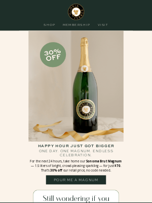 Gloria Ferrer Caves & Vineyards - Sonoma Brut Magnum — $70 Today Only