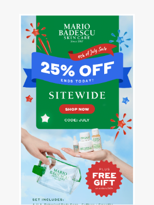 Mario Badescu Skin Care - 25% Off Sitewide Ends Today
