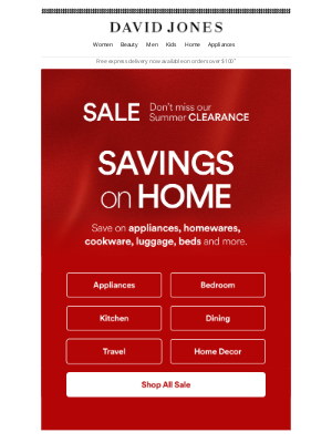 David Jones Limited (Australia) - SALE | Huge Home Deals