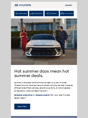 Hyundai Motor America - Summer is here and so are the deals.