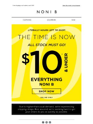 Noni B AU - 💥It's NOW or NEVER! Literally Hours Left...