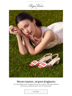 Roger Vivier Paris - Summer baskets and striped slingbacks