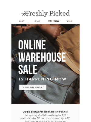 Freshly Picked - Stock Up: Warehouse Sale Starts Now! 🚀