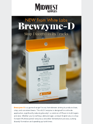 Midwest Supplies - Brewzyme-D. Stop Diacetyl In Its Tracks 🚫