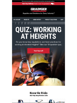 Grainger - Get Smart on Elevated Heights: Quiz Time!