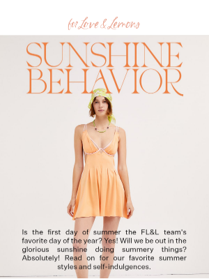 For Love & Lemons - FIRST DAY OF SUMMER at FL&L