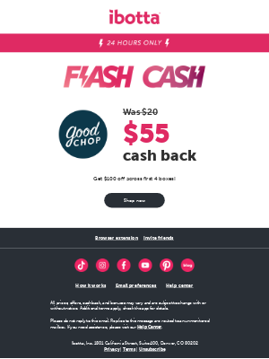 Ibotta - Good Chop: 24 Hour Flash Cash ⚡️